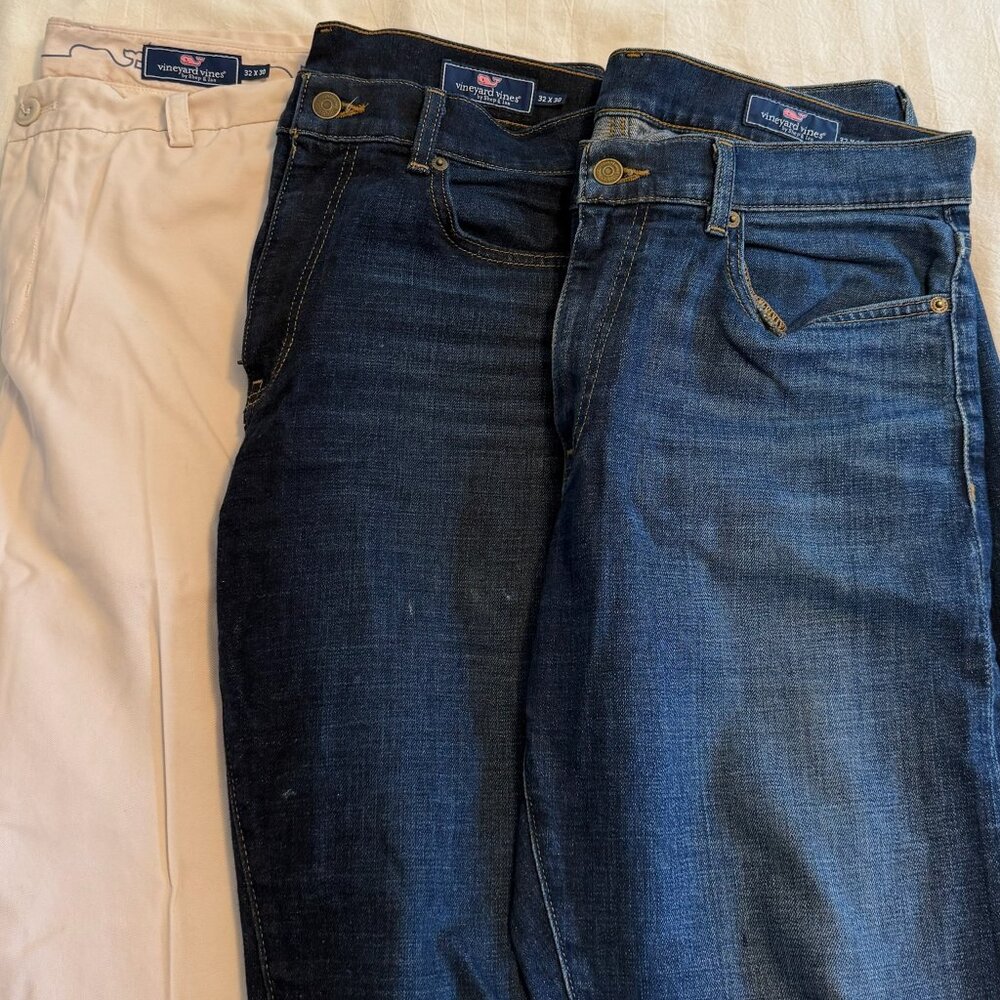 Vineyard Vines Chinos and Denim (Size 32x30) (All three pairs together)